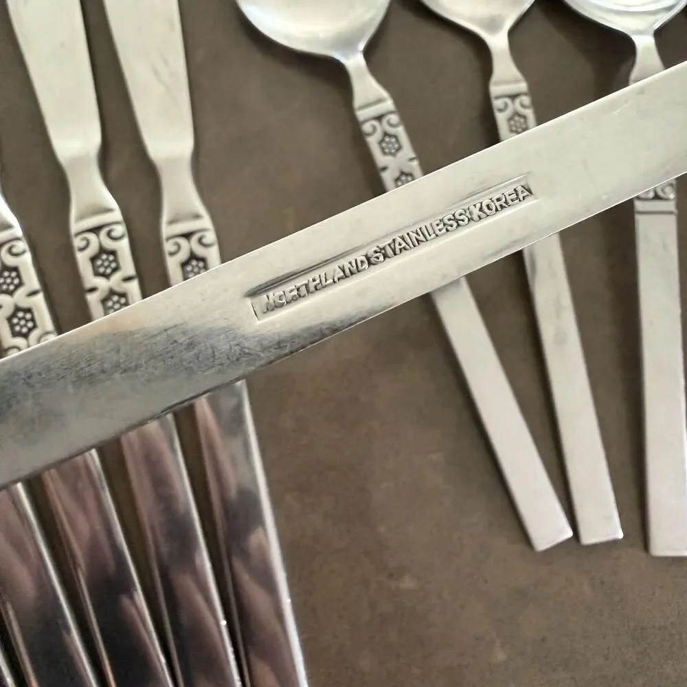Northland DANISH FLING Stainless Flatware MCM Replacement Pcs 33 Japan